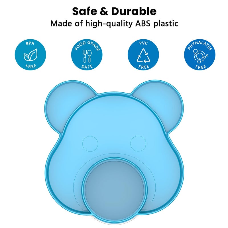 BlueOrigin Car Seat Tray - Convert Cup Holder to Snacks, Toys Tray for Kids Travel, 360 Rotatable (Blue) - Image 5